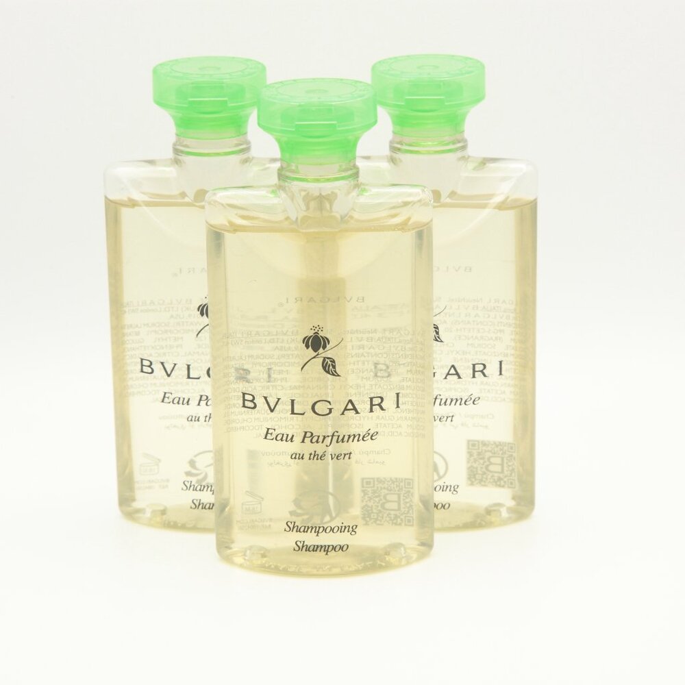BVLGARI au thé Vert Pack Of 12 NEW (Green Tea) Shampoo - 2.5 Fl oz / 75mL